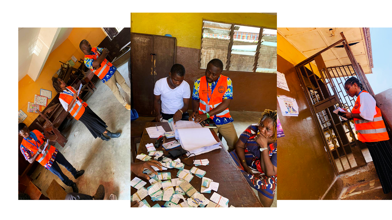 Voter ID card collection observation
